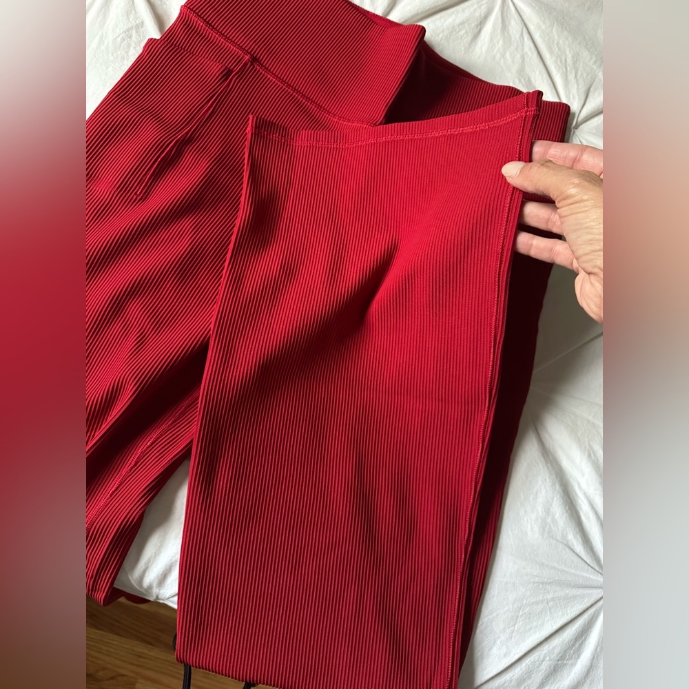 Athleta Red Flared Pants - Picture 5 of 5